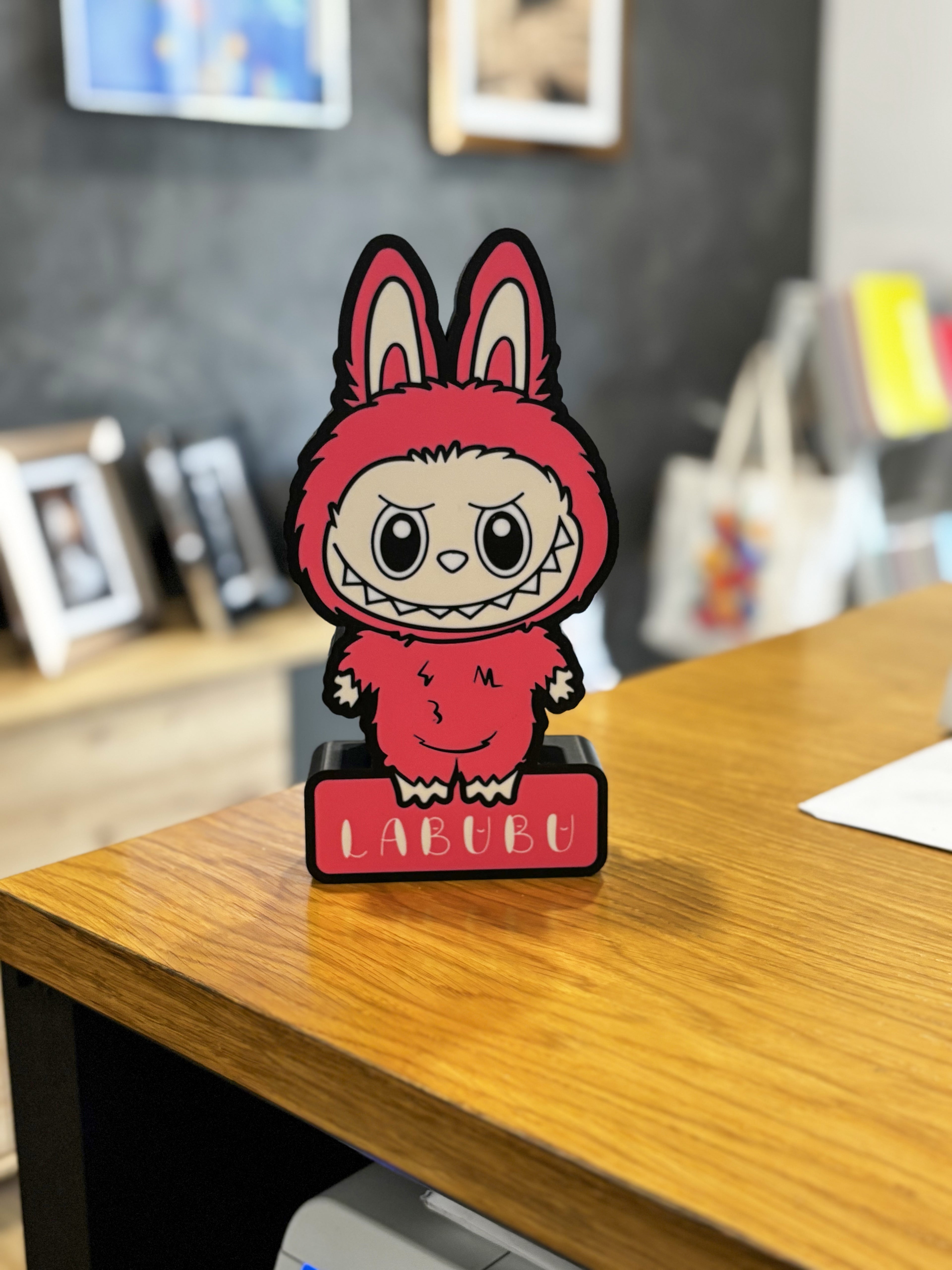 🌟 Boîte à lumière LABUBU – Création 3D originale ✨