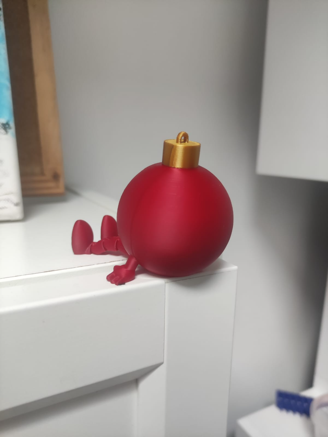 🎄 Décoration de Noël originale – Boule avec petites jambes (impression 3D) 🎄LOT DE 10