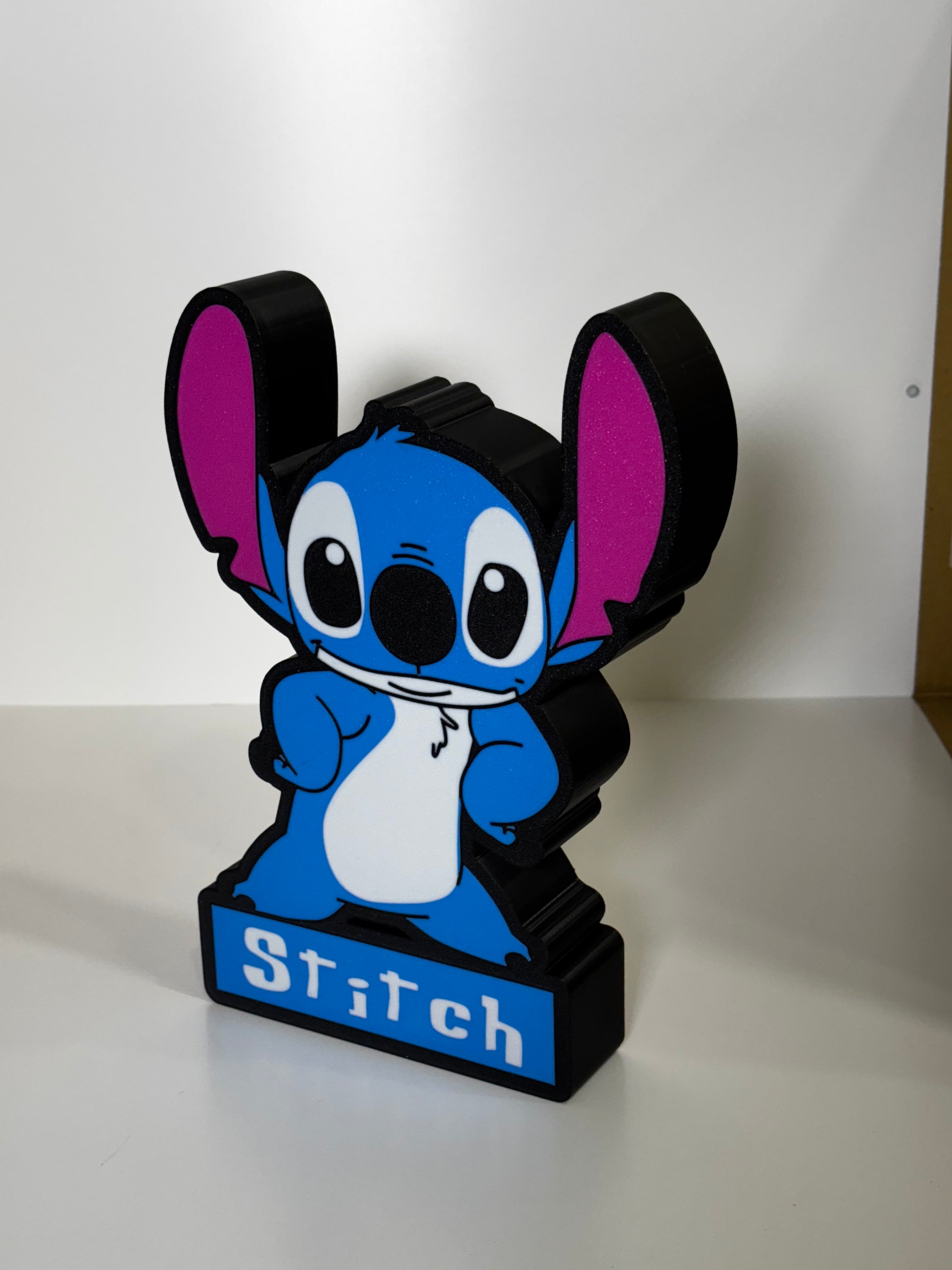 💡💙 BOÎTE À LUMIÈRE STITCH – IMPRESSION 3D UNIQUE 💙💡