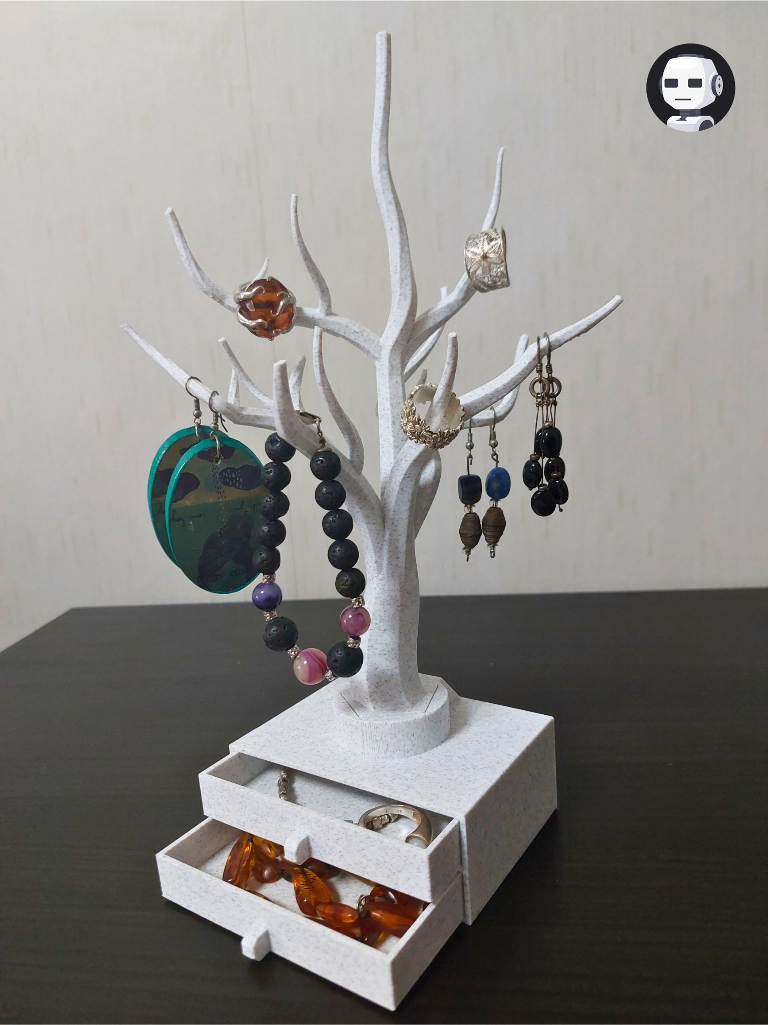 🌳 Arbre à bijoux imprimé en 3D – Personnalisable et élégant ! 🌟