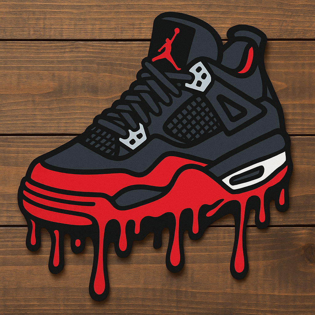 🎨 Jordan 4 Art Mural 3D – Pièce Murale Unique pour Fans de Sneakers ! 👟