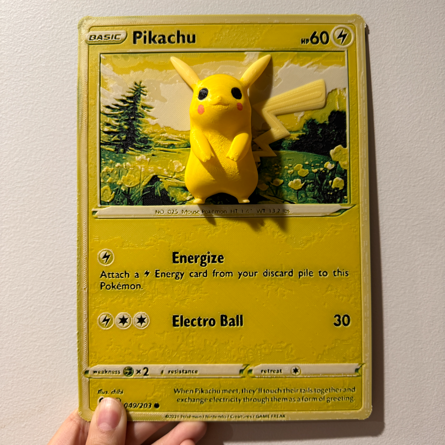 🔥 Carte Pokémon 3D Unique – 24 x 17 cm 🔥