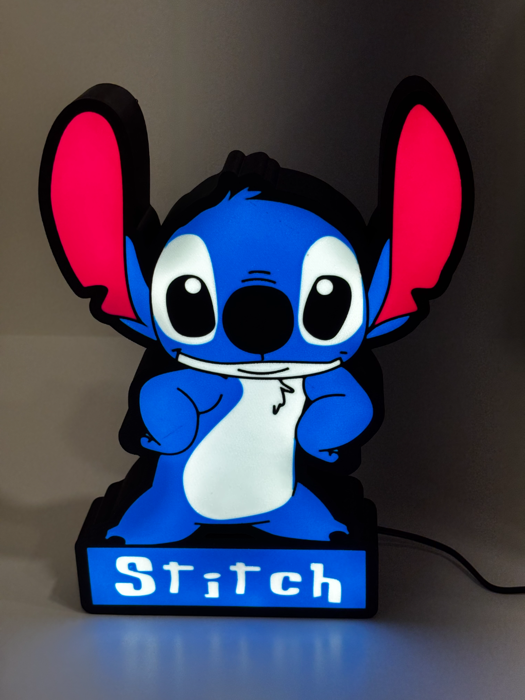 💡💙 BOÎTE À LUMIÈRE STITCH – IMPRESSION 3D UNIQUE 💙💡