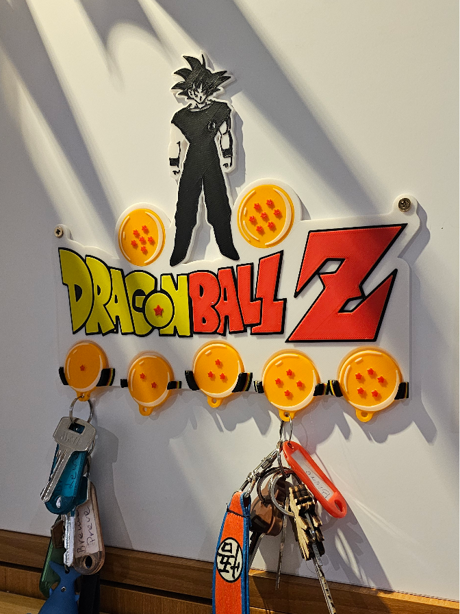 🔥 Porte-clés mural Dragon Ball Z – Impression 3D 🔥