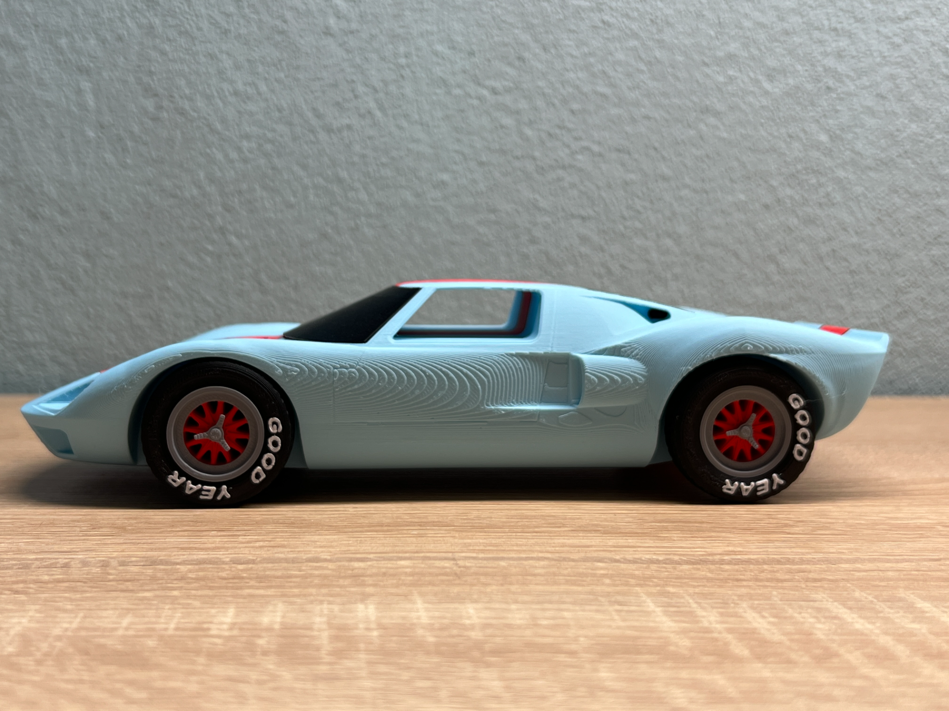 🏆 Ford GT40 Le Mans 1966 – Modèle 3D personnalisable (23 cm)