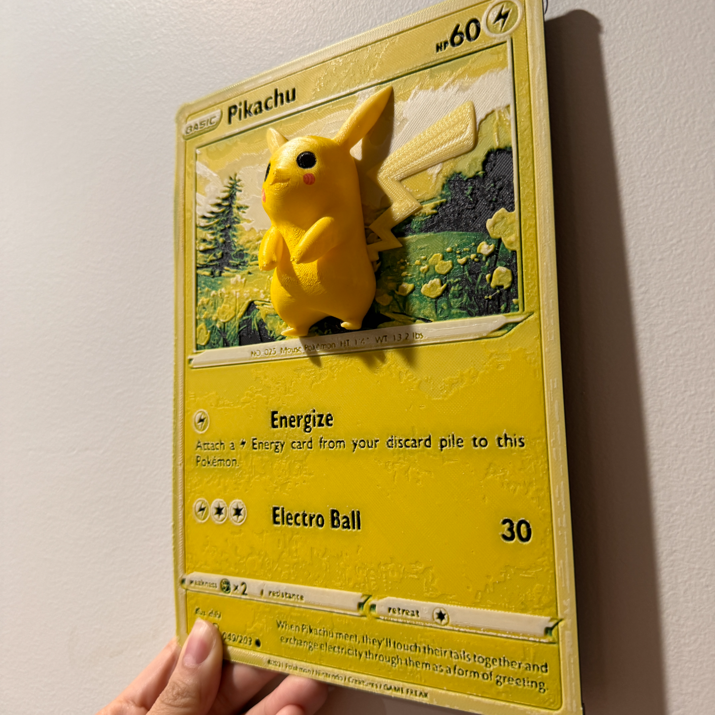 🔥 Carte Pokémon 3D Unique – 24 x 17 cm 🔥