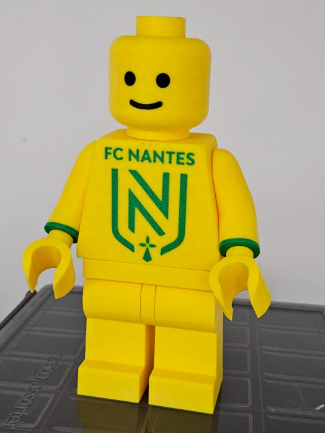 ⚽ Figurine Playmobil FC Nantes – Impression 3D (20 cm) 💛💚