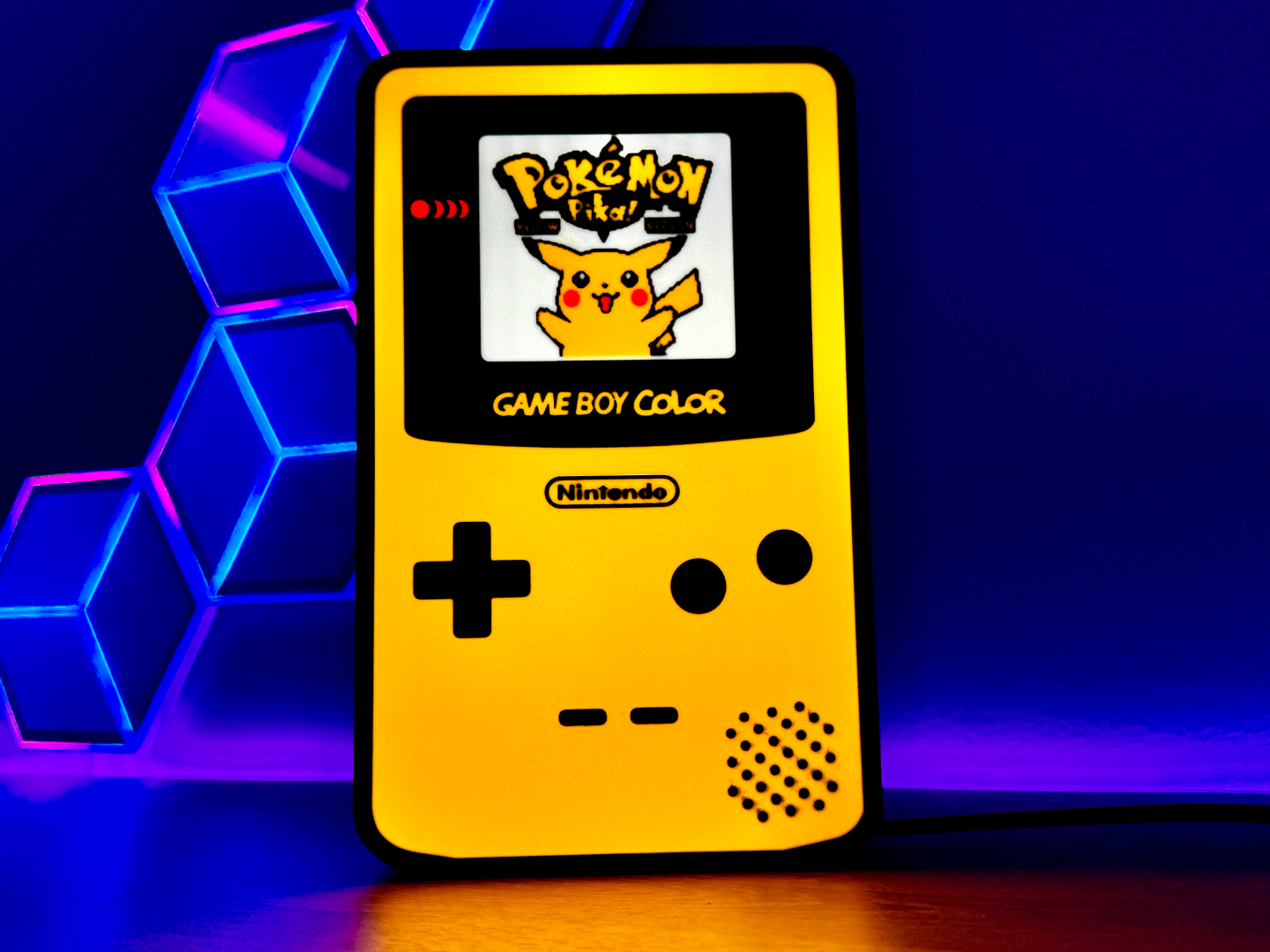✨ Boîte à lumière 3D “Game Boy Pikachu” – Pour fans de Pokémon ! ✨