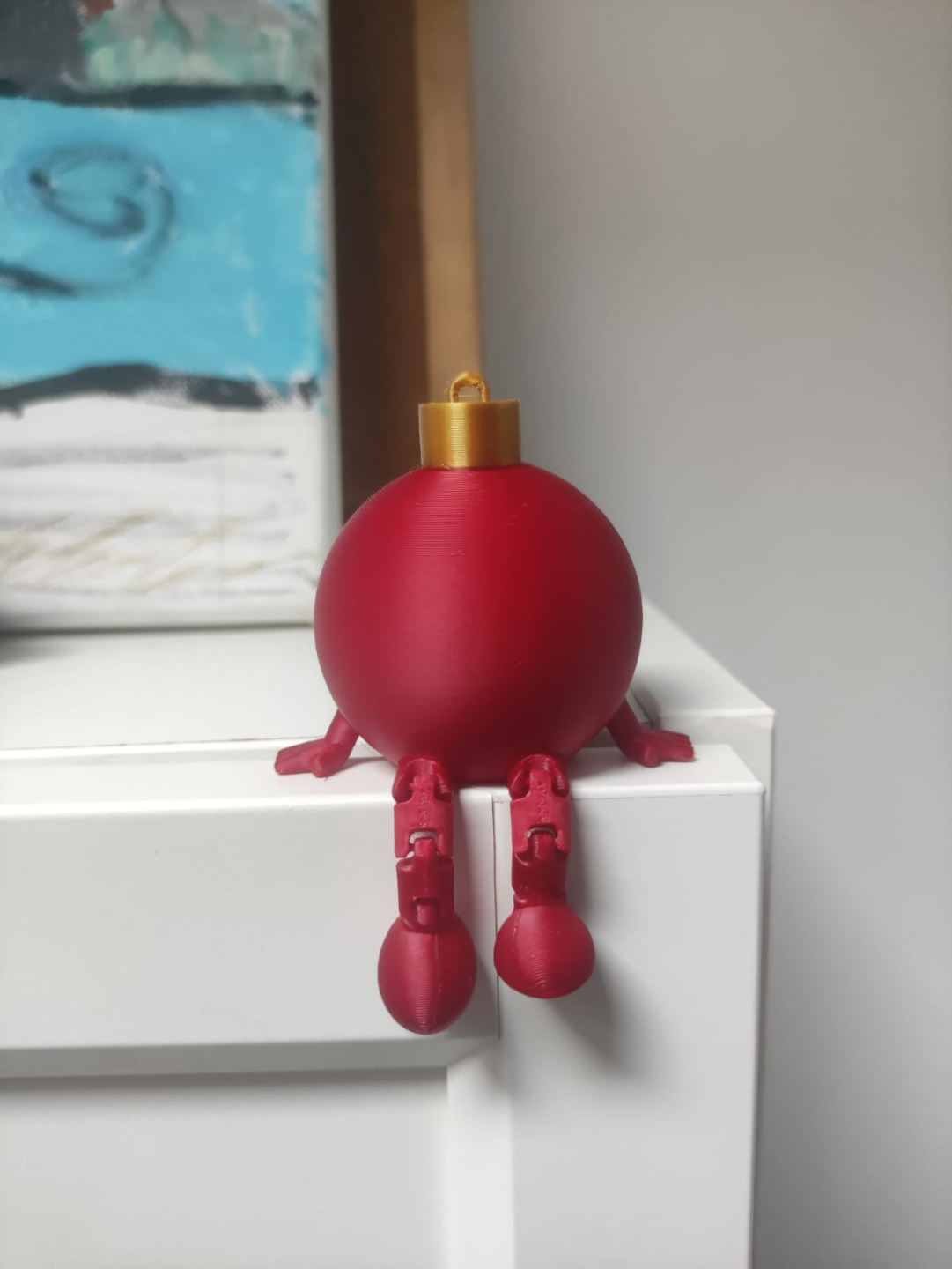 🎄 Décoration de Noël originale – Boule avec petites jambes (impression 3D) 🎄LOT DE 10