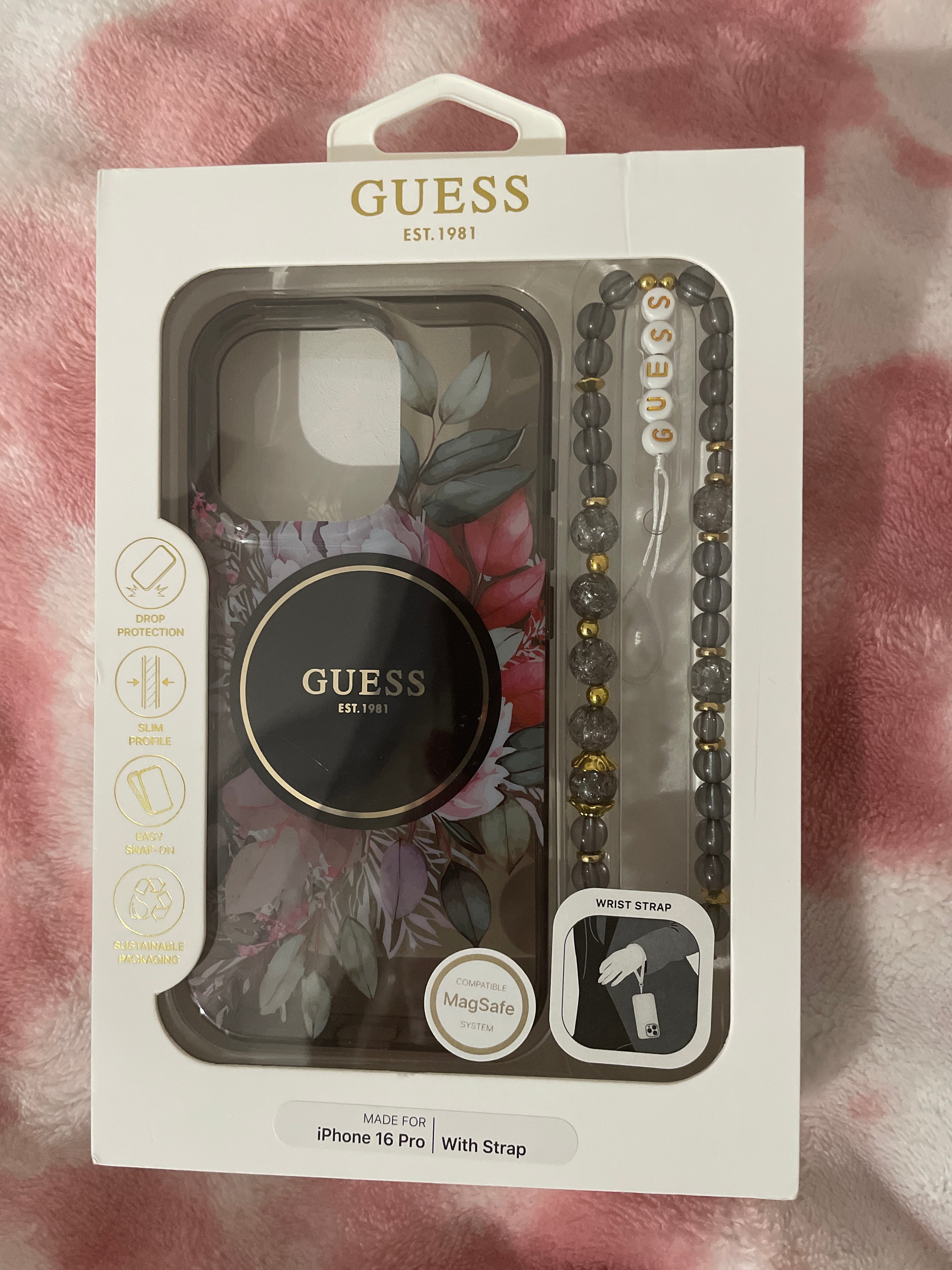 Coffret coque guess iPhone 16 pro