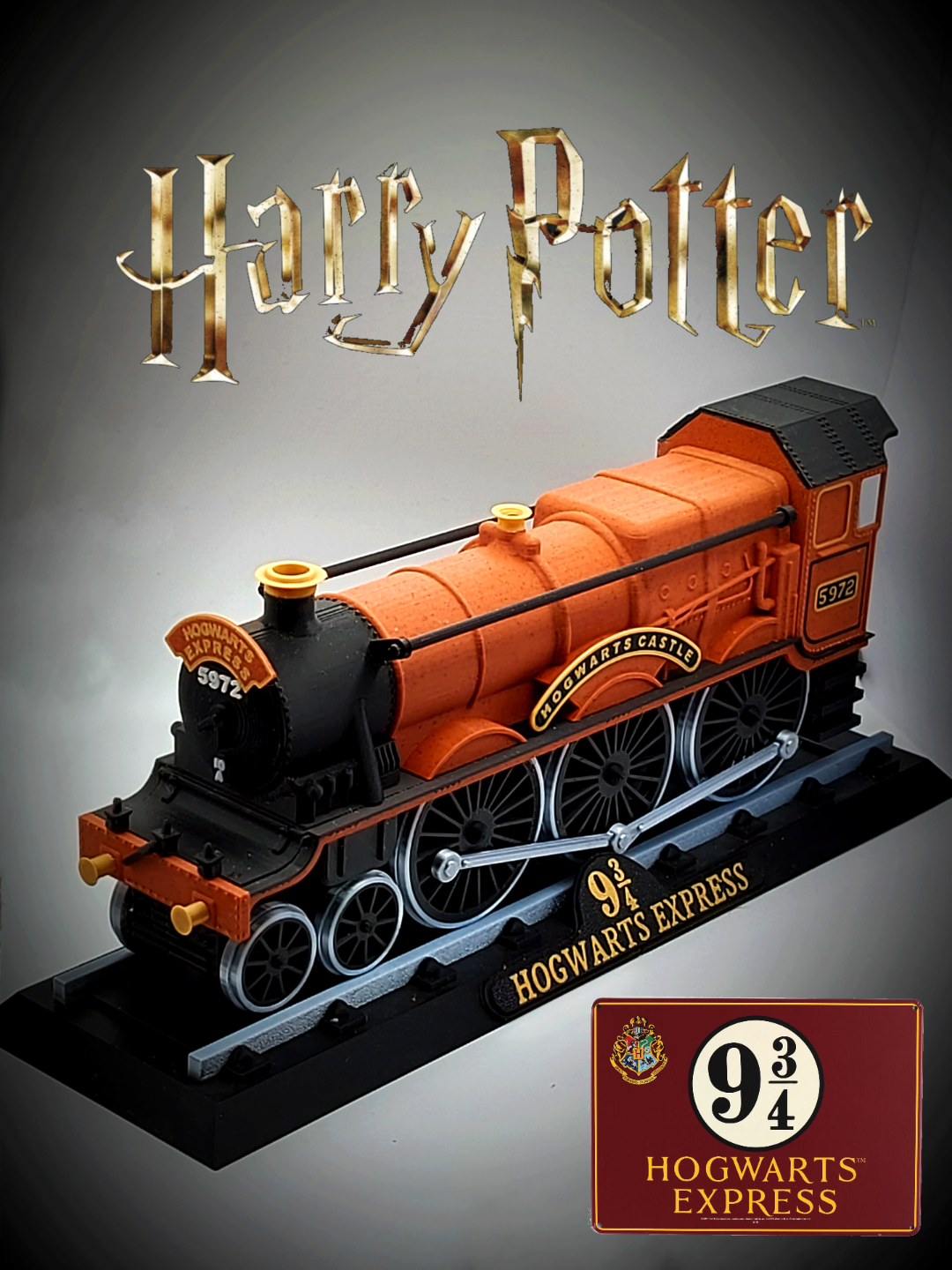 🚂 Train de Poudlard – Express de Poudlard imprimé en 3D 🪄