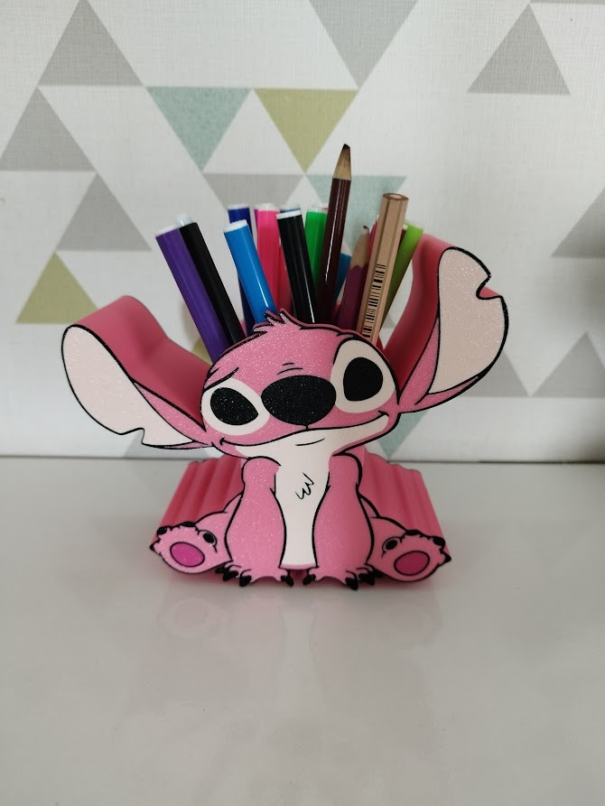 💙 Pot à crayons Stitch – Impression 3D personnalisée 🖊️