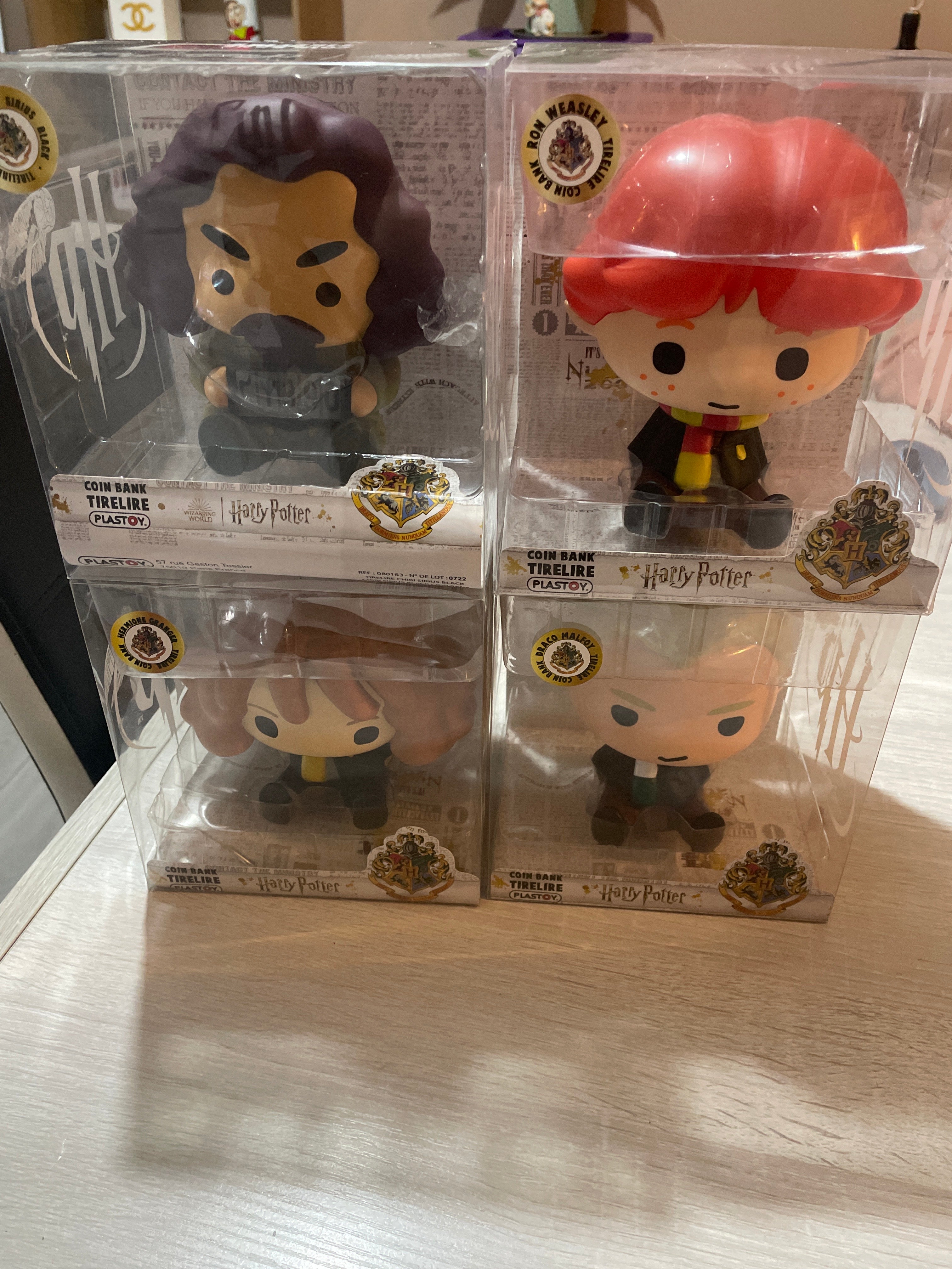 Lot 4 tirelire Harry poter