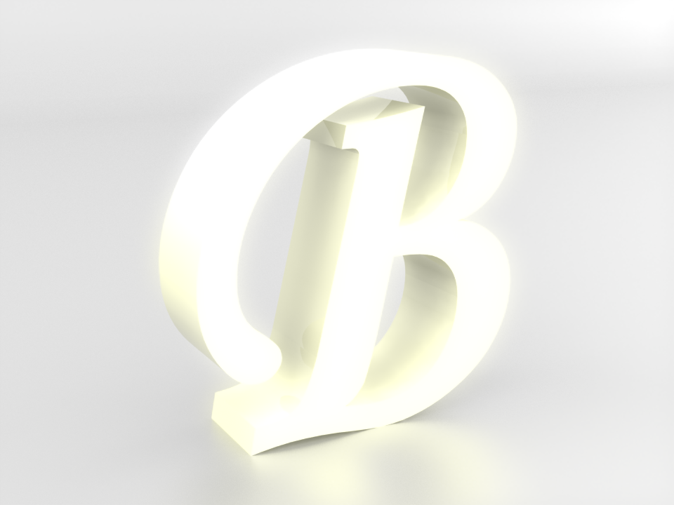 Lettre décorative personnalisée – couleur au choix