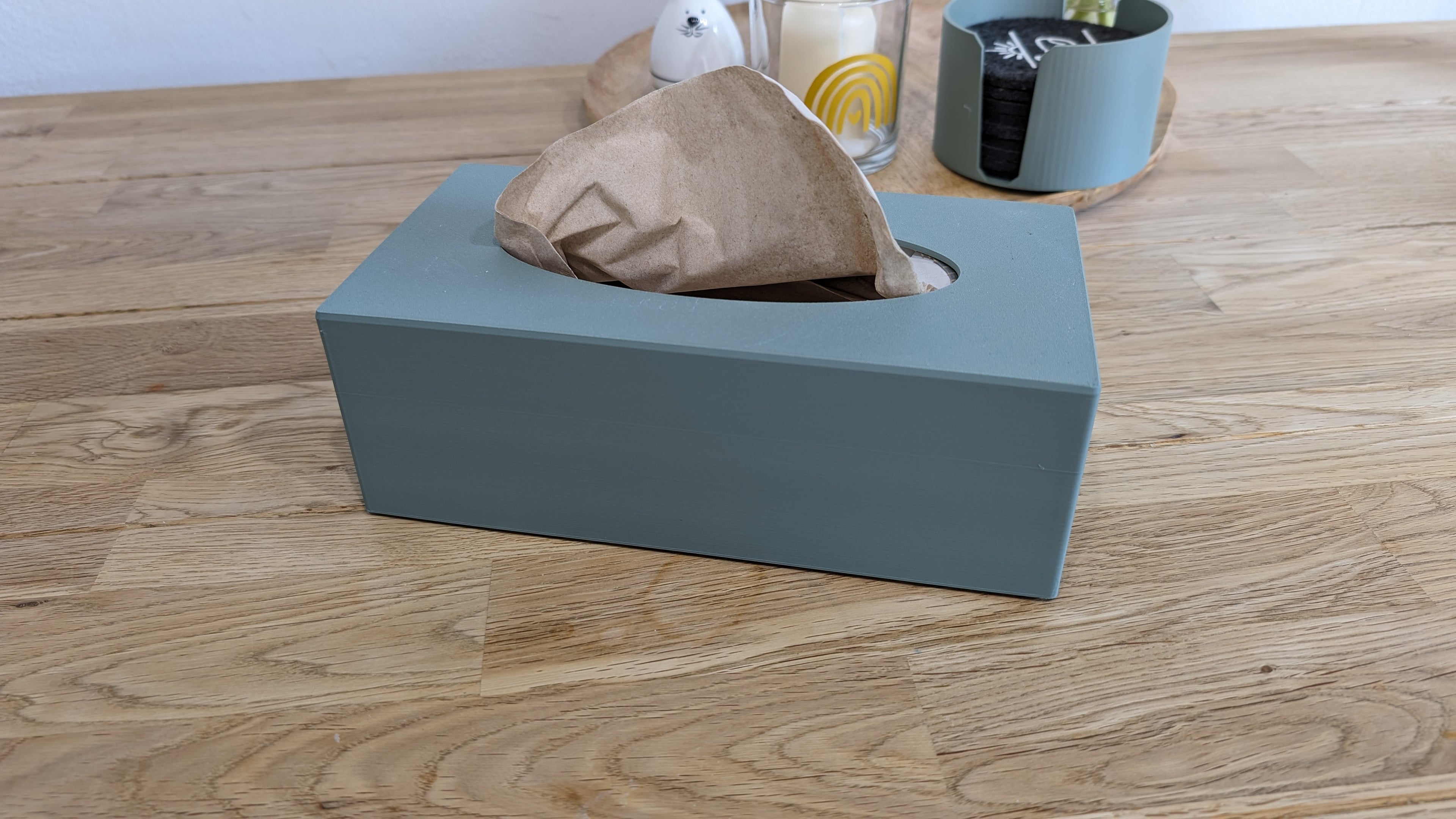 🧺 Boîte à mouchoirs imprimée en 3D – personnalisable ✨