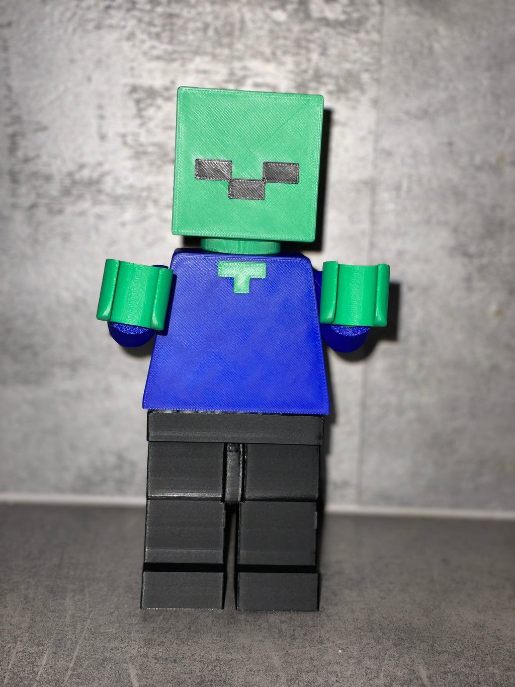 🧱 Grande figurine Minecraft style Playmobil – 22 cm – Impression 3D