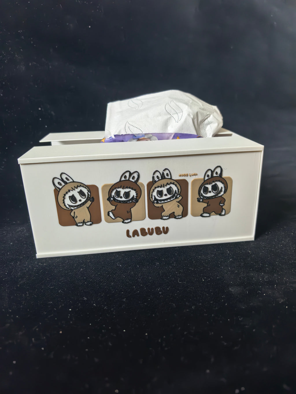 🧸 Customizable Labubu tissue box – Unique 3D printed!
