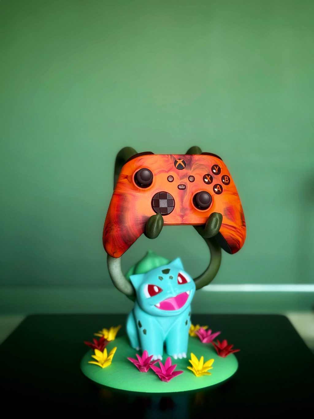 🎮🌱 Support de manette Pokémon (style Bulbizarre) – Impression 3D, compatible toutes manettes ! 🌱🎮