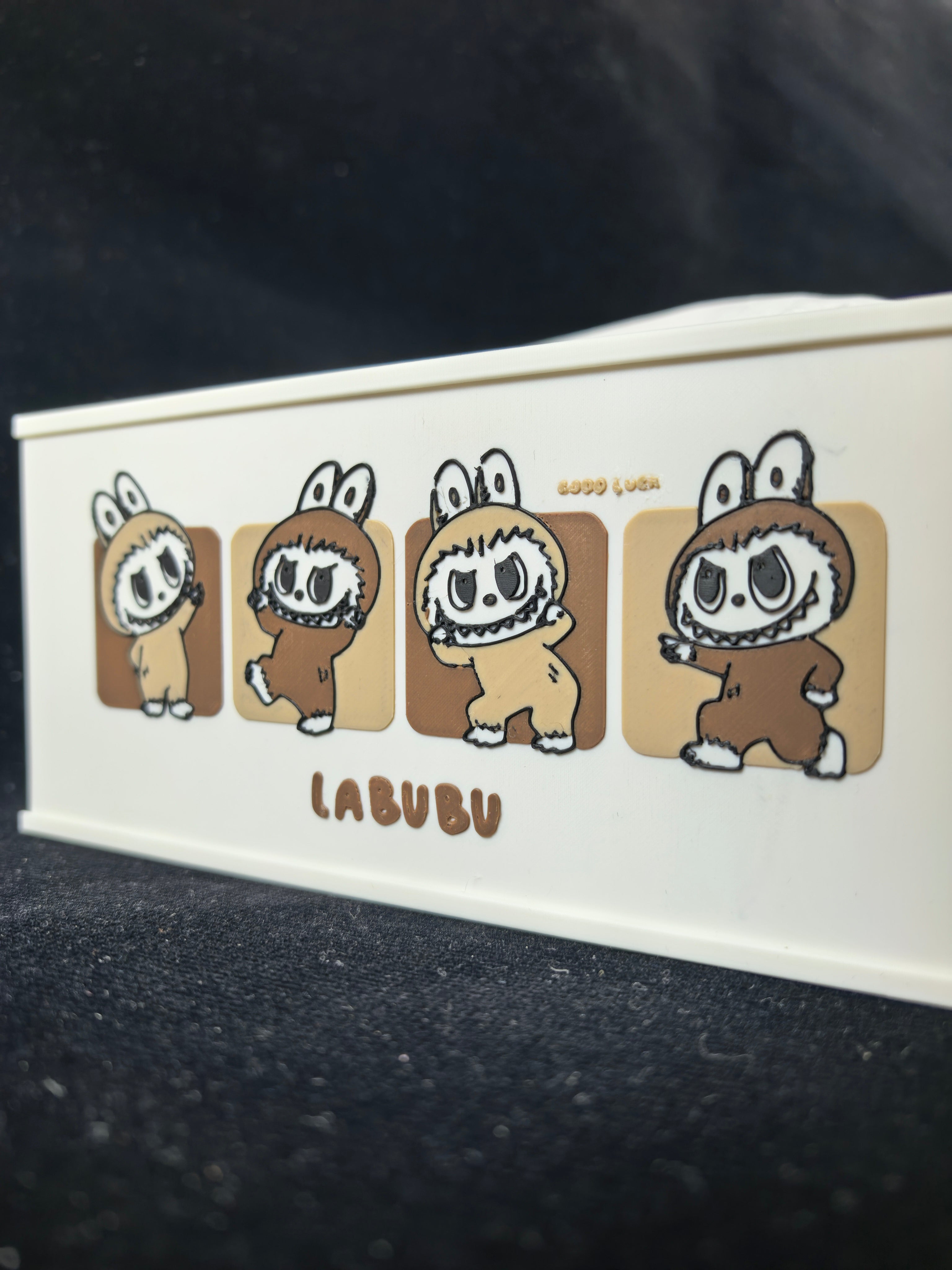 🧸 Customizable Labubu tissue box – Unique 3D printed!
