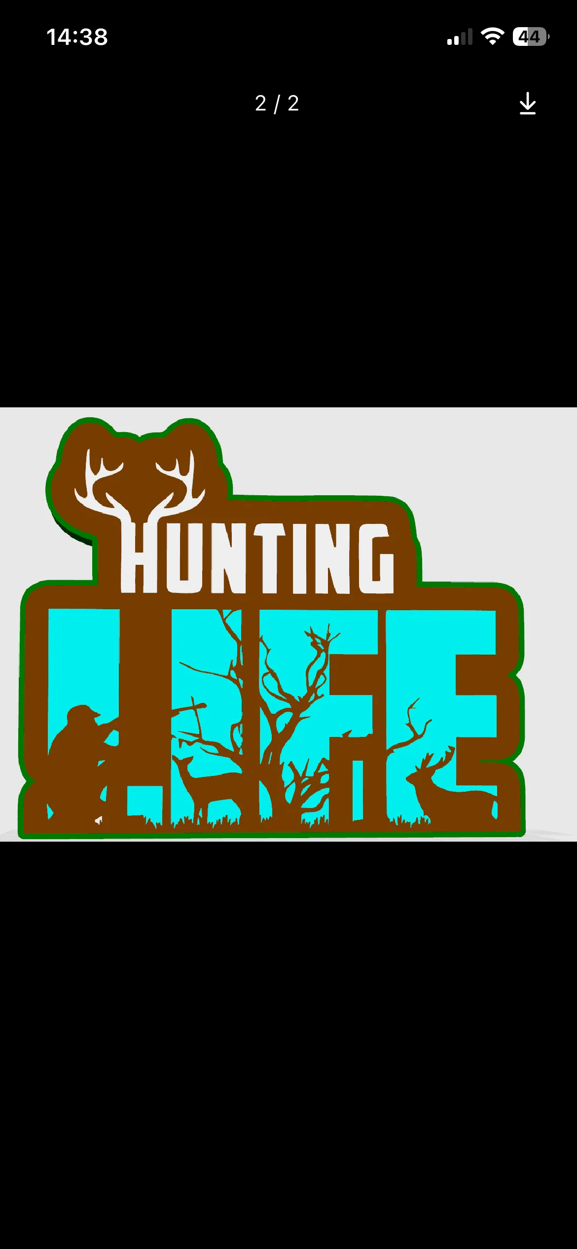 🦌 Boîte à lumière “HUNTING LIFE” – Impression 3D 🦌