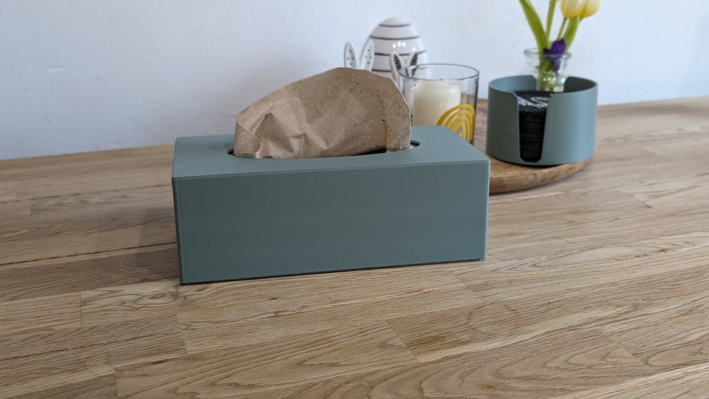 🧺 Boîte à mouchoirs imprimée en 3D – personnalisable ✨