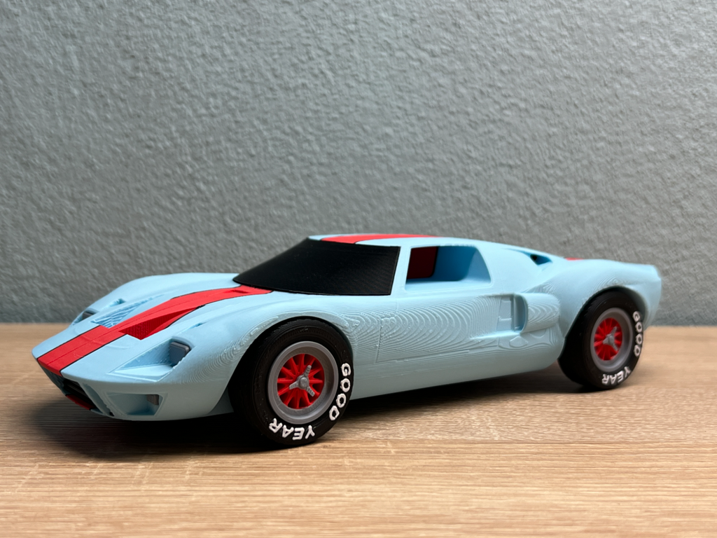 🏆 Ford GT40 Le Mans 1966 – Modèle 3D personnalisable (23 cm)