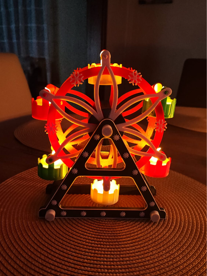 🎠 Carrousel décoratif en impression 3D – Couleur personnalisable ✨