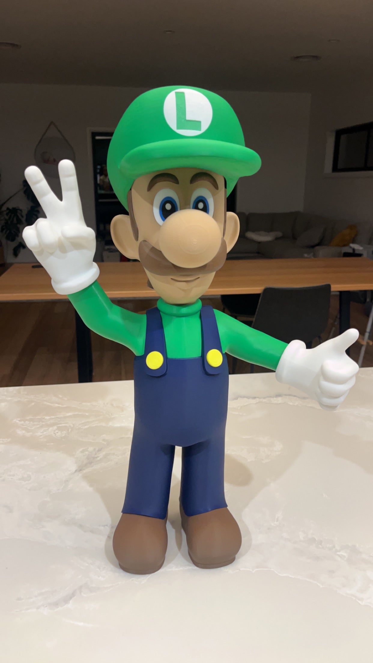💚 Figurine Luigi – 50 cm – Imprimée en 3D 💚