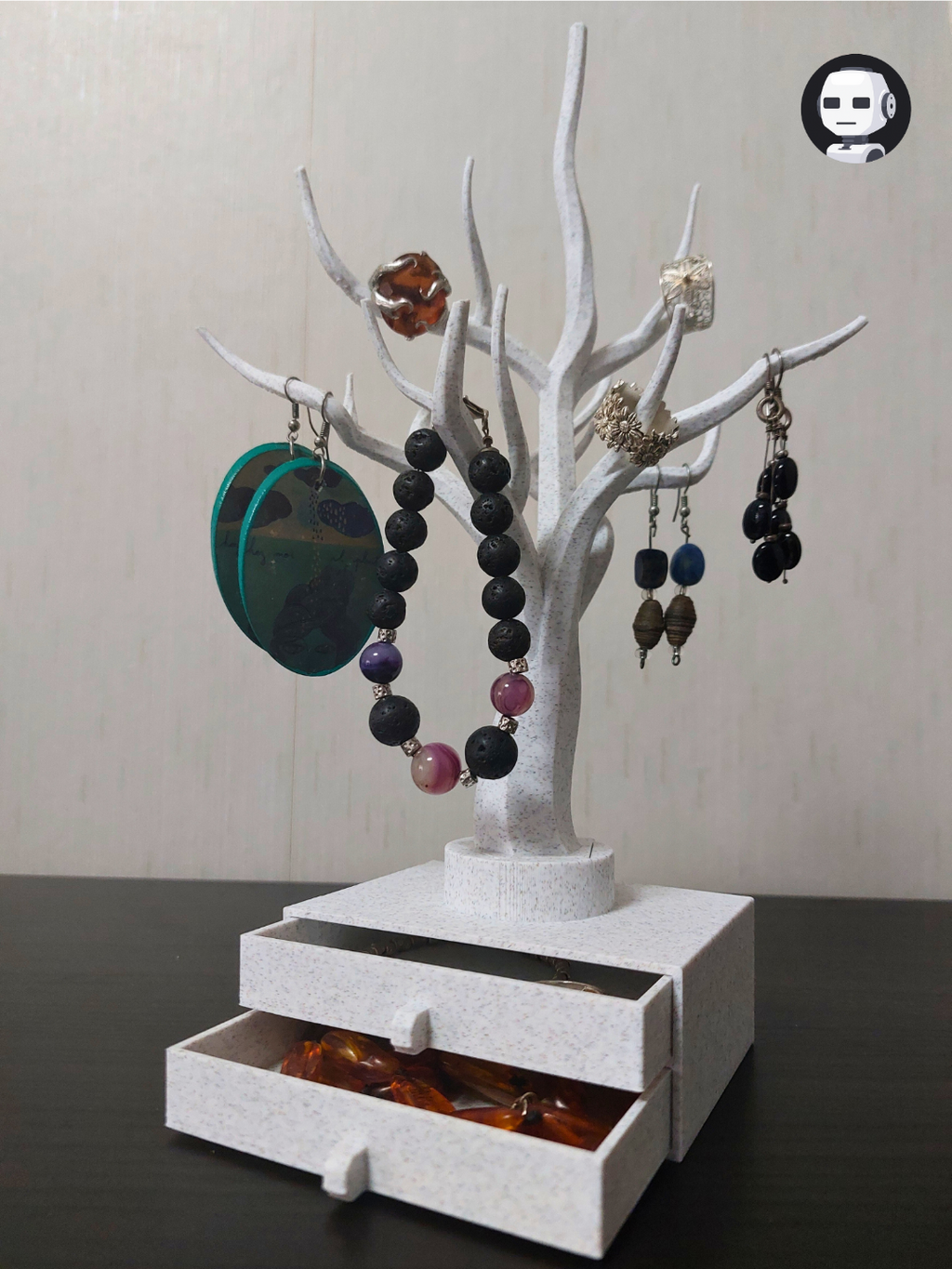 🌳 Arbre à bijoux imprimé en 3D – Personnalisable et élégant ! 🌟