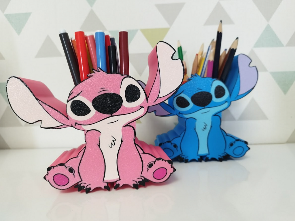 💙 Pot à crayons Stitch – Impression 3D personnalisée 🖊️