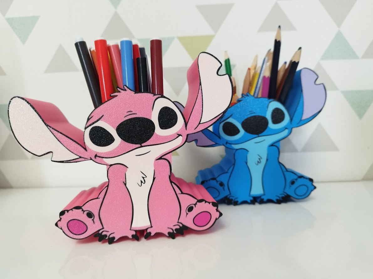 💙 Pot à crayons Stitch – Impression 3D personnalisée 🖊️