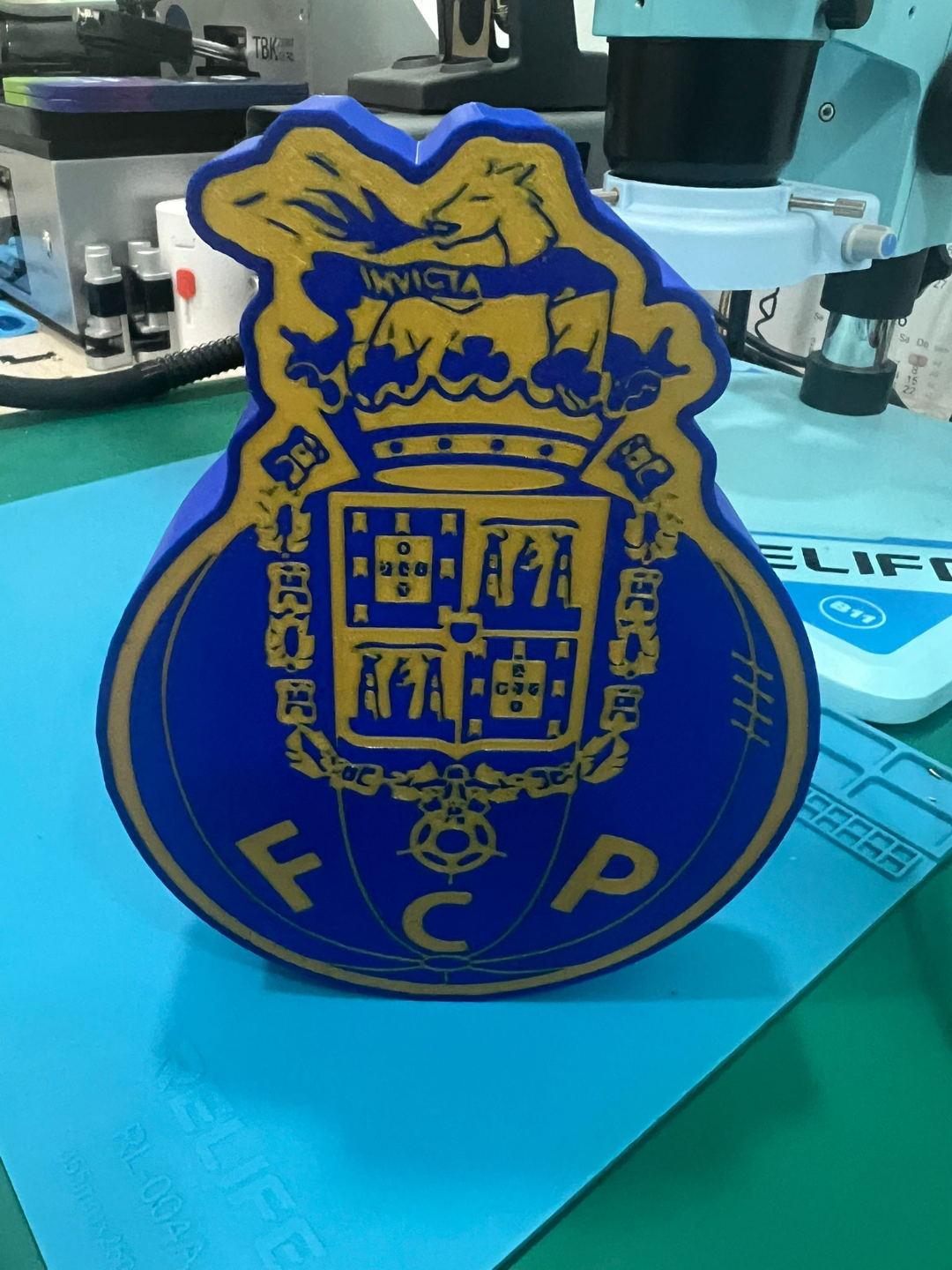 🟦 Boîte à lumière FC Porto – Impression 3D unique 🔵⚪