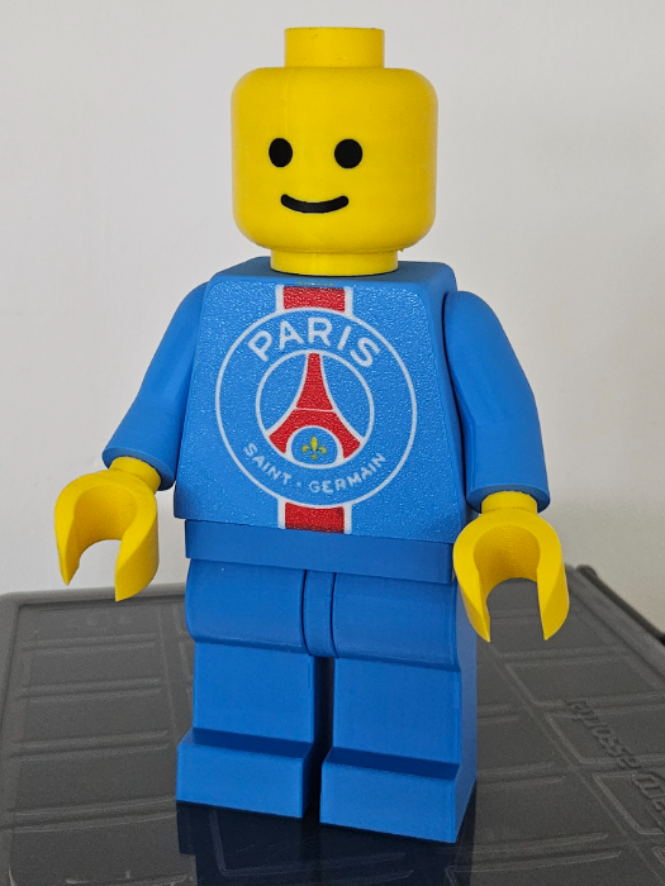 🔵⚪🔴 Figurine Playmobil PSG – Impression 3D 20 cm 🔥