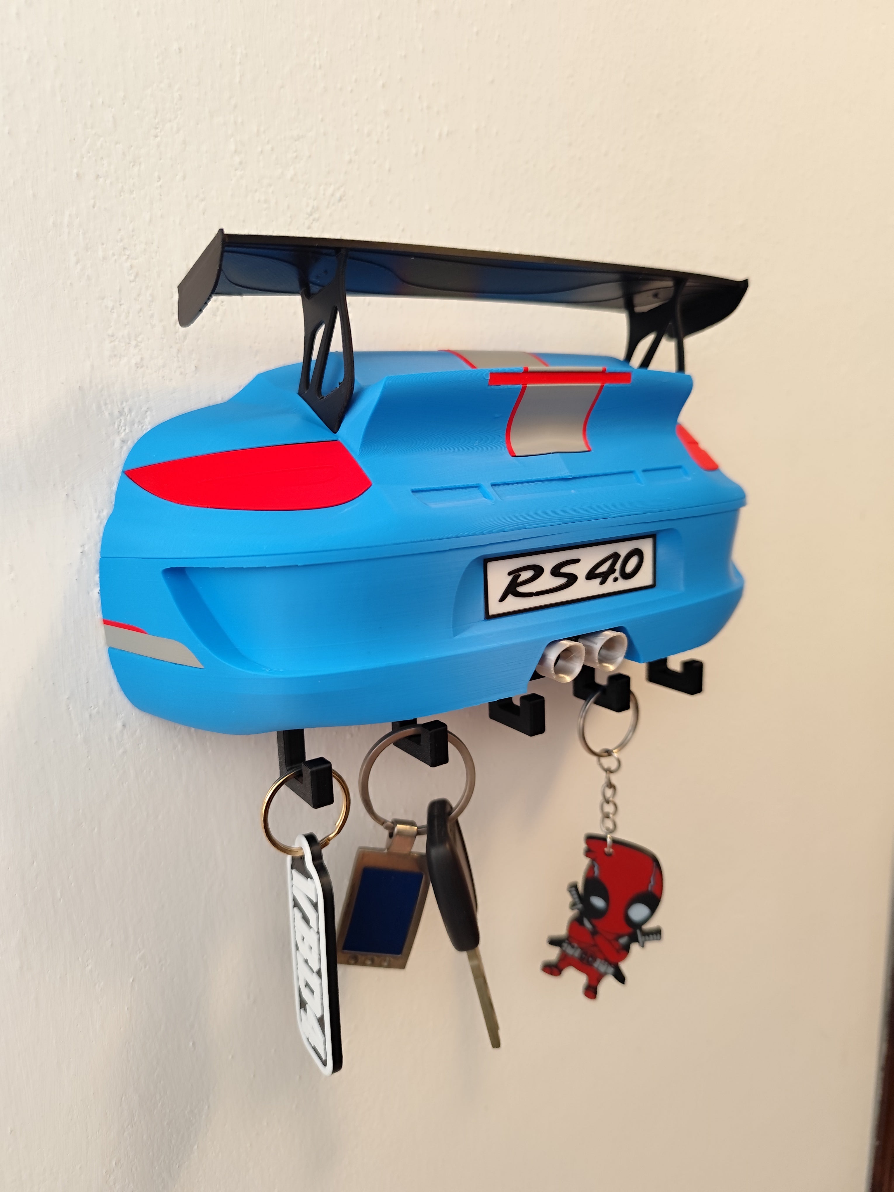 🏎️ Porte-clés mural Porsche GT3 RS4 – Impression 3D unique !