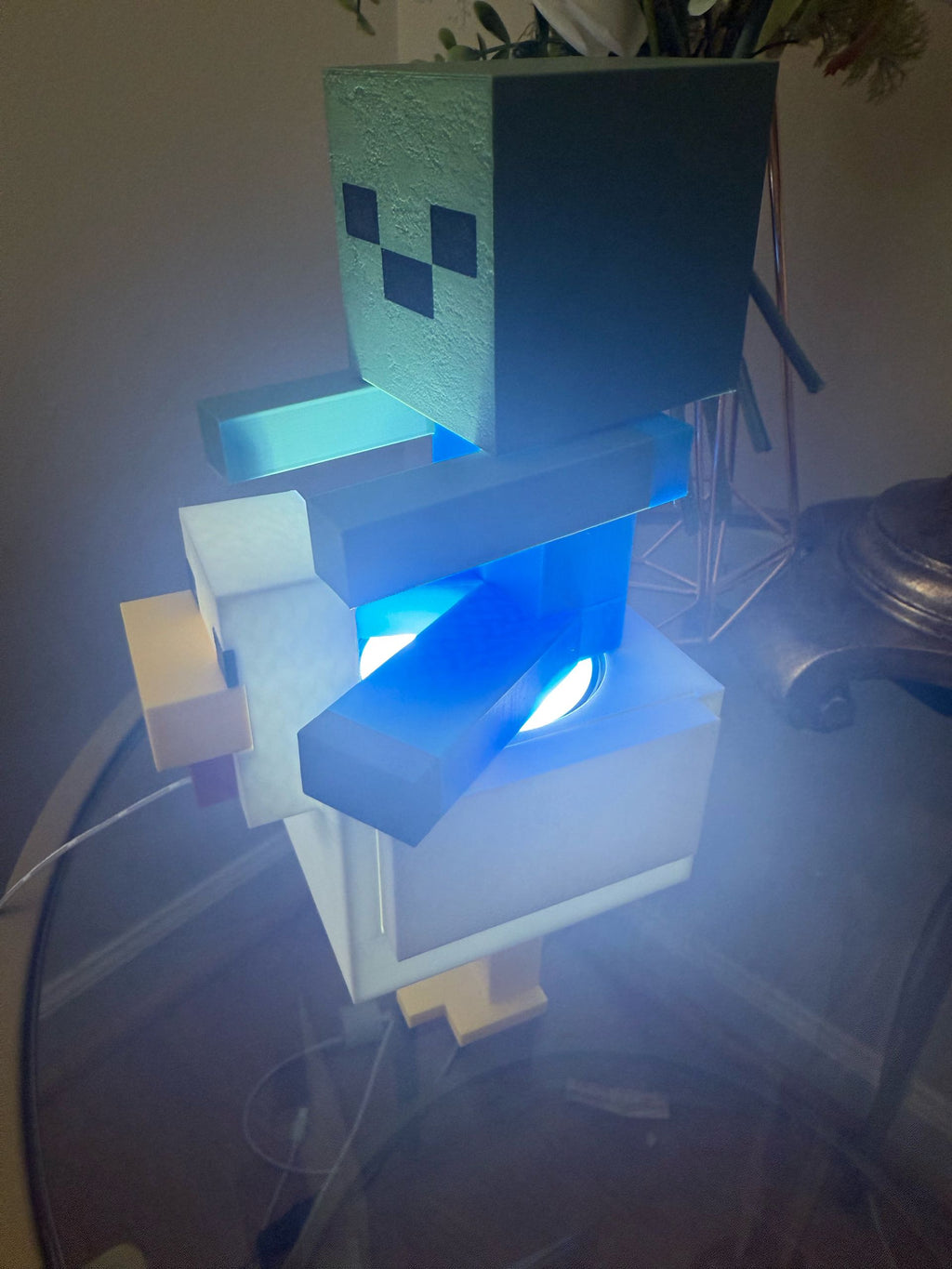 💡🟩 Lampe Minecraft imprimée en 3D – Ambiance pixel garantie ! 🟩💡