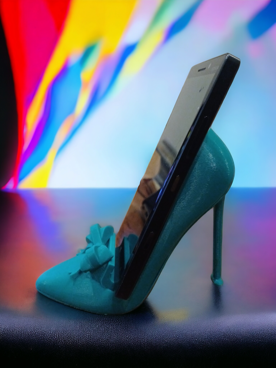 📱💖 Support de téléphone original en forme de talon haut – imprimé en 3D, couleur personnalisable !