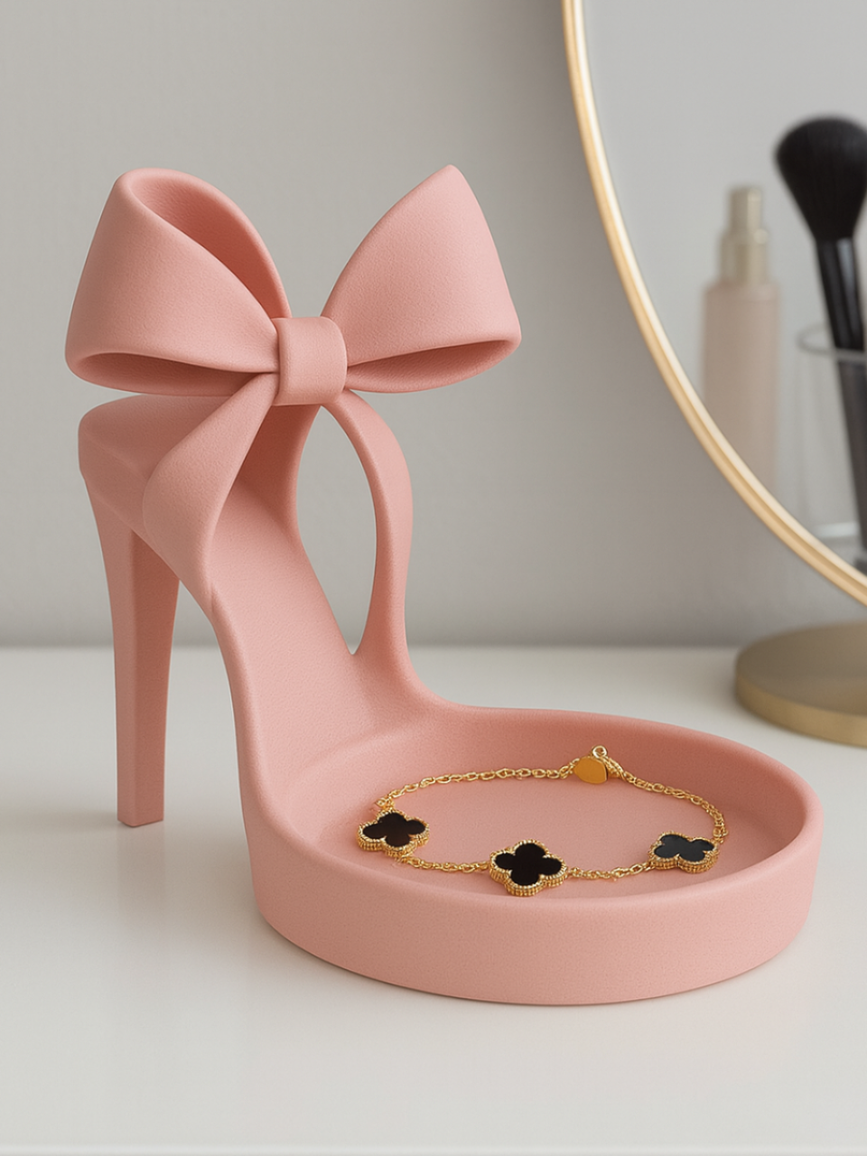 🌸 “High Heel Flower” Jewelry Tray – Customizable 3D Printed 👠