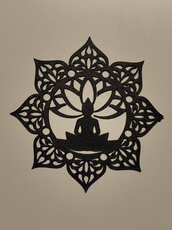 Art mural méditation fleur de lotus