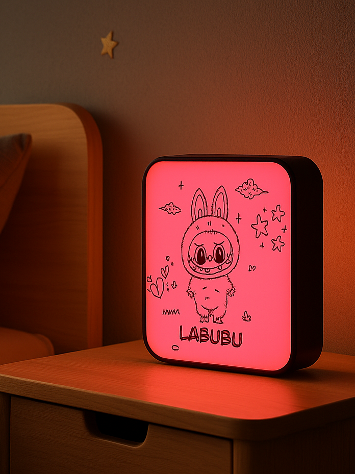 🧚‍♂️ Boîte à lumière LABUBU – Impression 3D unique !