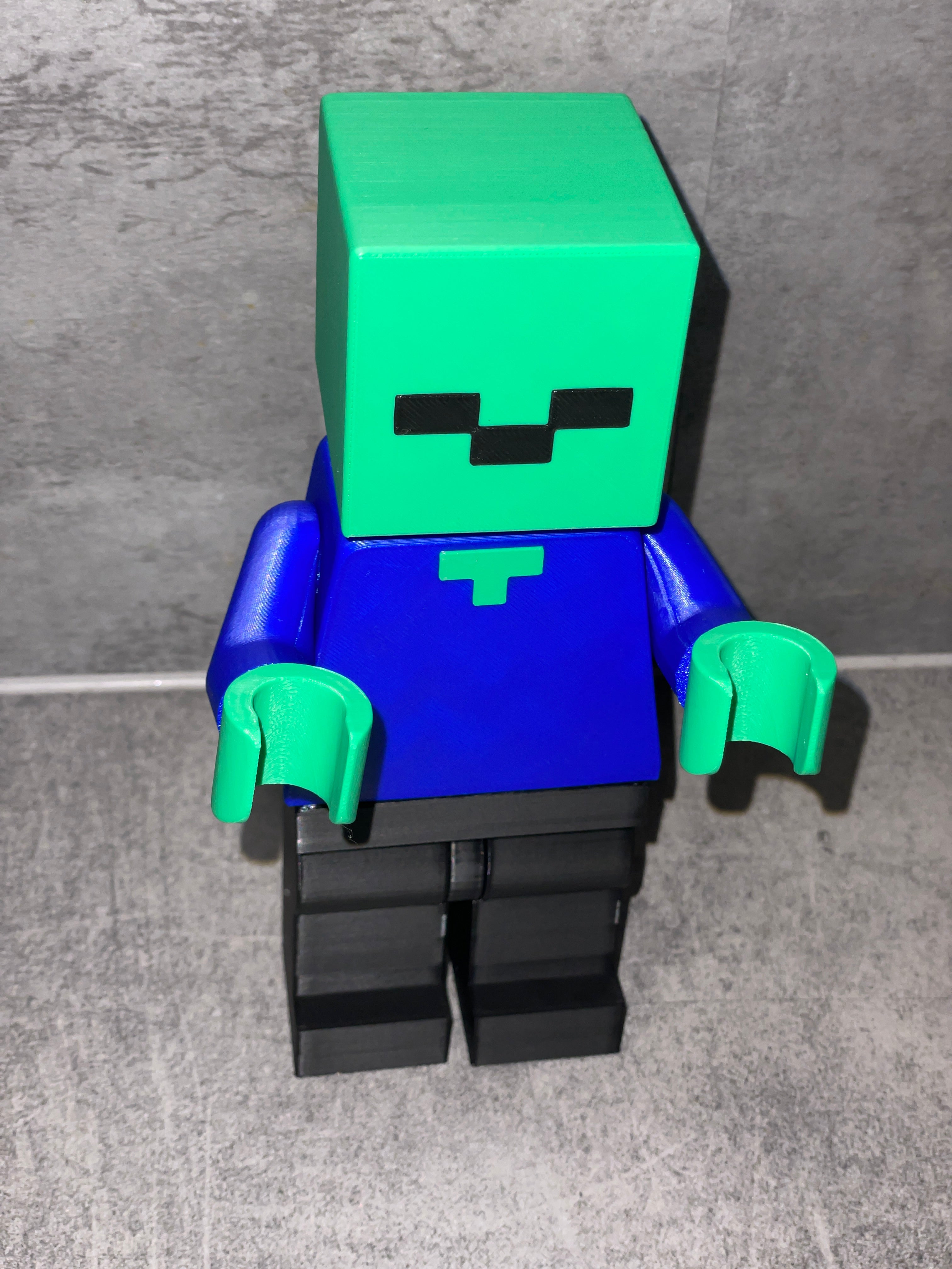 🧱 Grande figurine Minecraft style Playmobil – 22 cm – Impression 3D