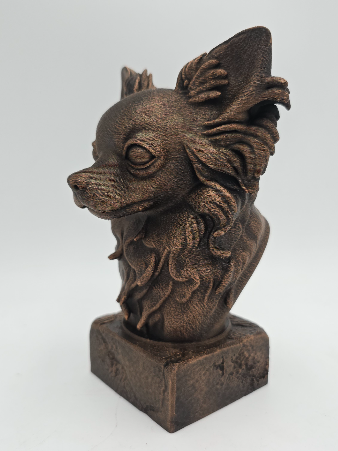 🐾 Buste décoratif de chihuahua– Impression 3D personnalisable 🐾