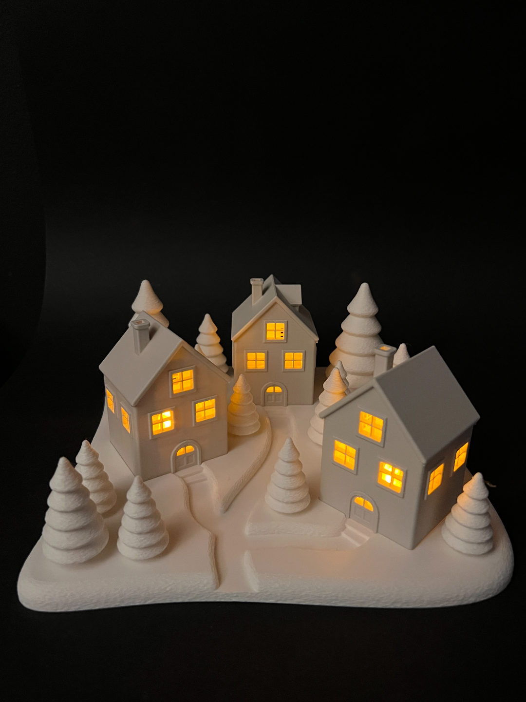 🌟 Village lumineux en impression 3D – Personnalisable 🌟