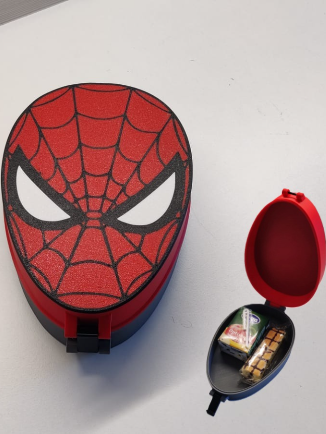 🕷️ Boîte à goûter Spiderman imprimée en 3D – unique et stylée ! 🕸️