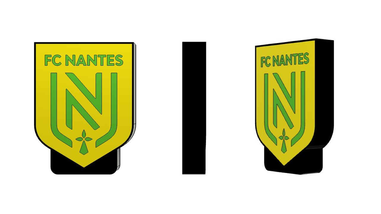 Boîte à lumière FC Nantes – impression 3D