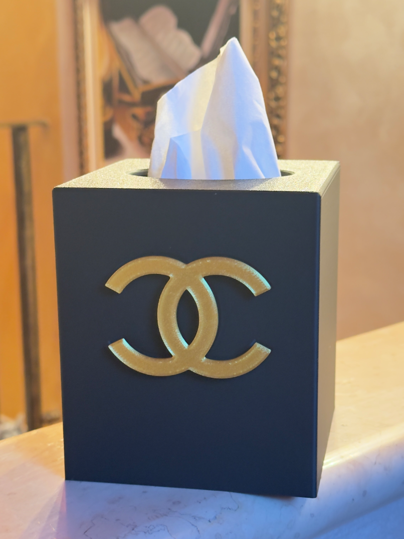 ✨ Boîte à mouchoirs Chanel – Impression 3D personnalisable ✨