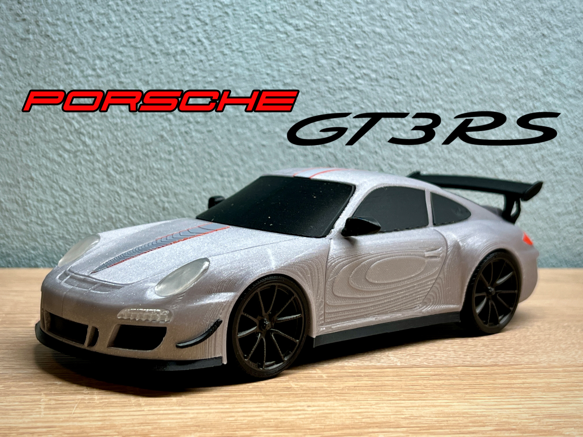 🏁 Porsche 911 GT3 RS 4.0 – Modèle 3D personnalisable (23 cm)