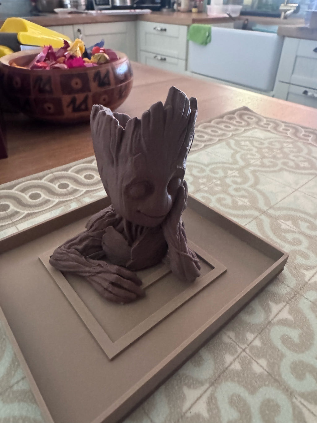 🪴 Petit vase Groot – Impression 3D artisanale 🪴